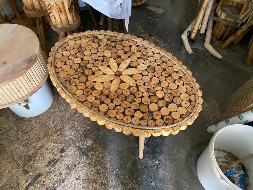 ağaç Orta sehpa zigon lambader - 4