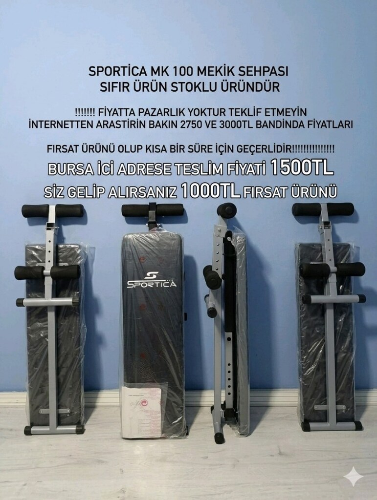 SPORTİCA MK-100 Düz Mekik Sehpası SIFIR ÜRÜN - 5