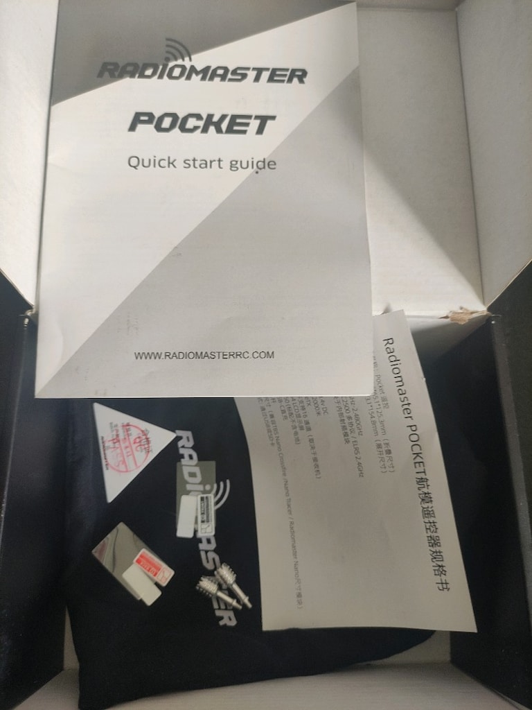 RadioMaster Pocket ELRS M2 Charcoal FPV Drone Kumandası Kutulu Tam - 3