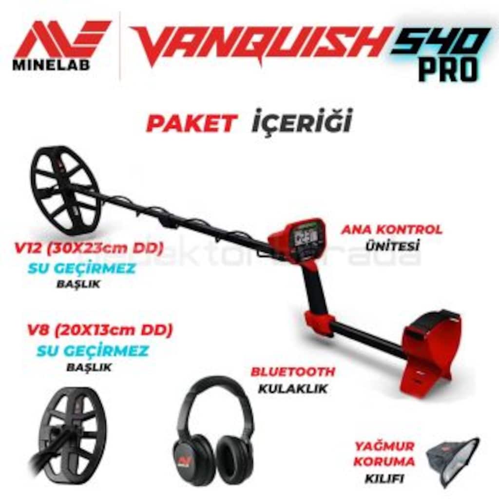 Minelab Dedektör Vanquish 540 Dedektör Pro Paket - 2