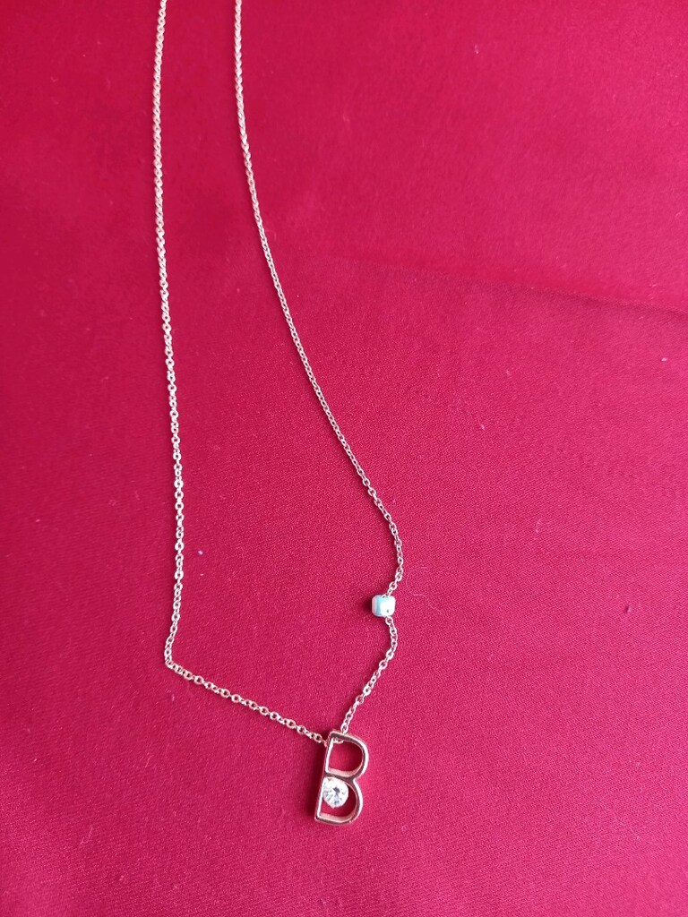 Kadın kolye B harf detaylı - 2