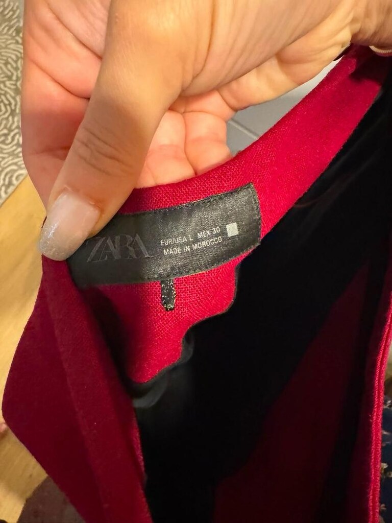 zara bordo midi kadın elbise - 3