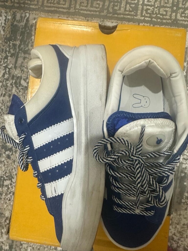 Adidas Campus Lacivert Beyaz Bağcıklı Platform Spor Ayakkabı - 3