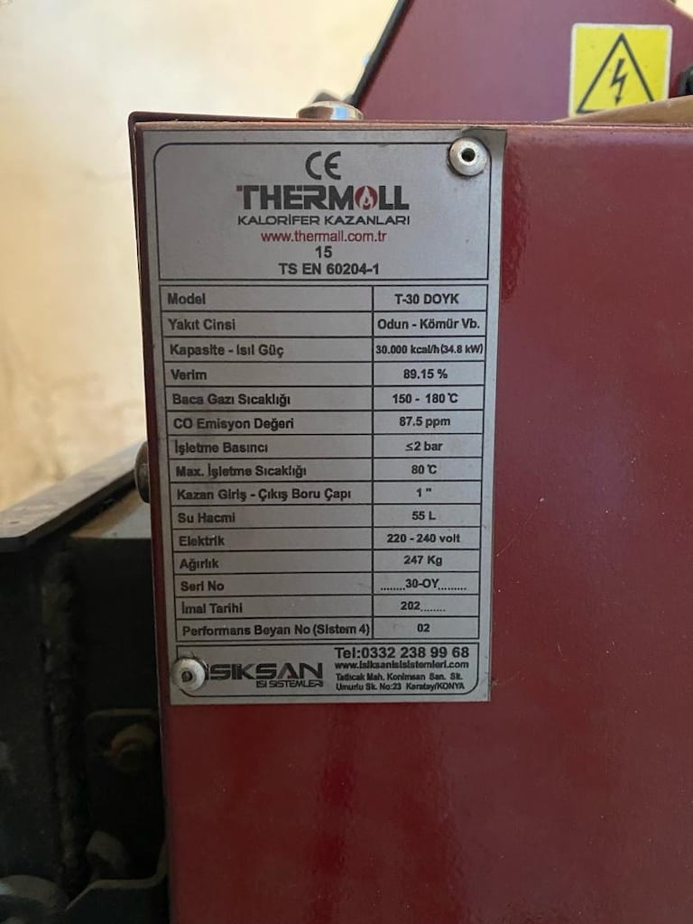 Otomatik yüklemeli Thermoll 30000 KCAL kalorifer kazanı - 5