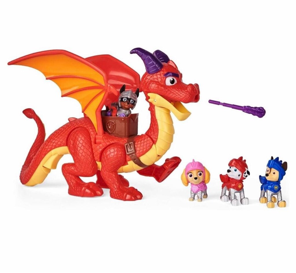 PAW Patrol Rescue Knights Sparks Ejderha – Ağızdan Ok Atan Orijinal - 11