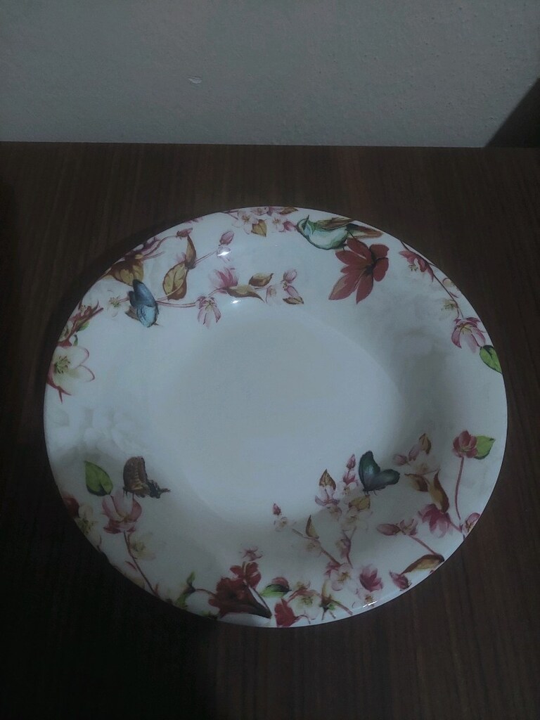 sıfır 6 büyük boy yemek tabağı 6 adet kase - 6