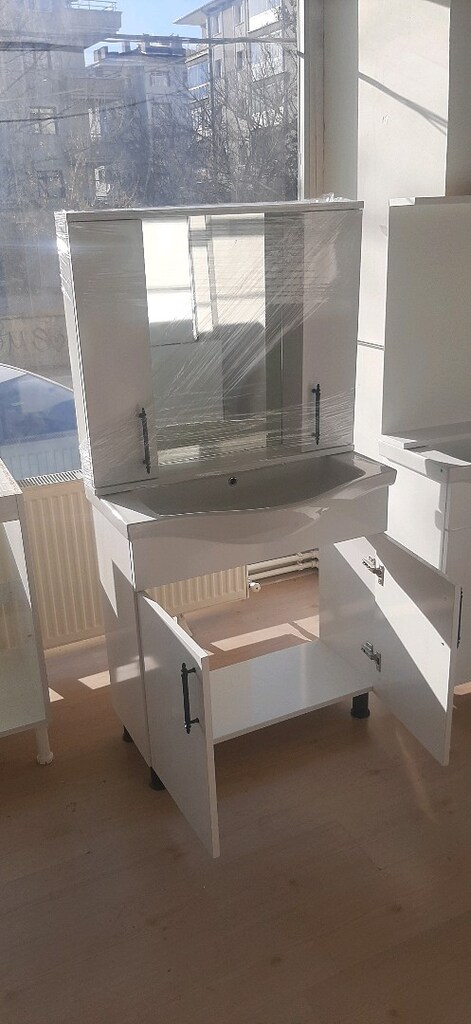 ALT UST 65LIK 80LIK MDF BANYO DOLAPLARI - 3