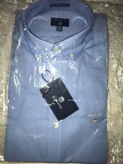 GANT 39/40 beden (M) mavi renk orj. sıfır Erkek gömlek.