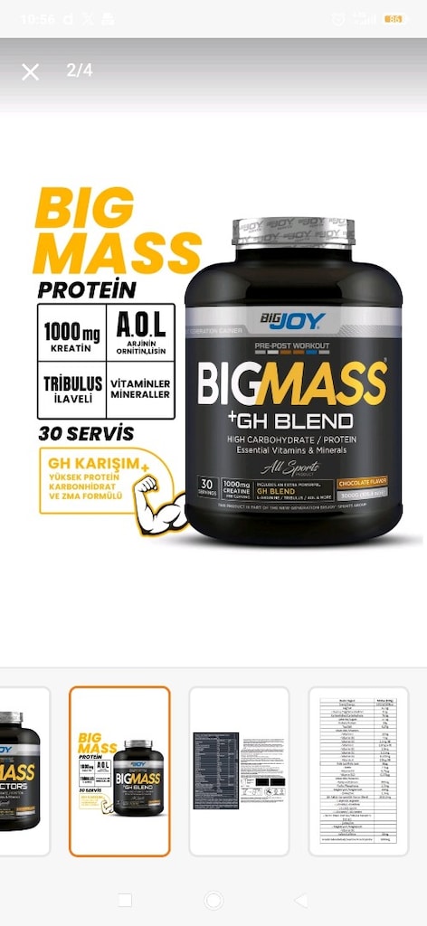 BigmassGh Factors Çikolata Aramolı 3000 g - 3