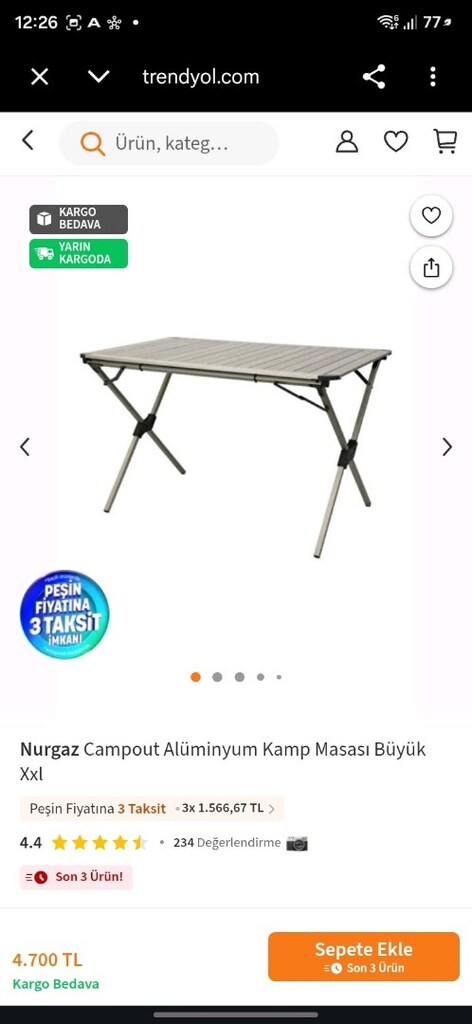 Nurgaz campout xxl masa - 7