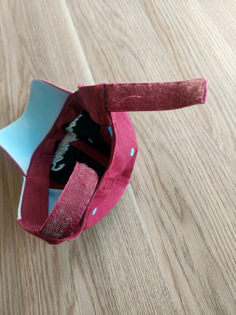 Bordo-Mavi yazı desenli taraftar şapka - 5