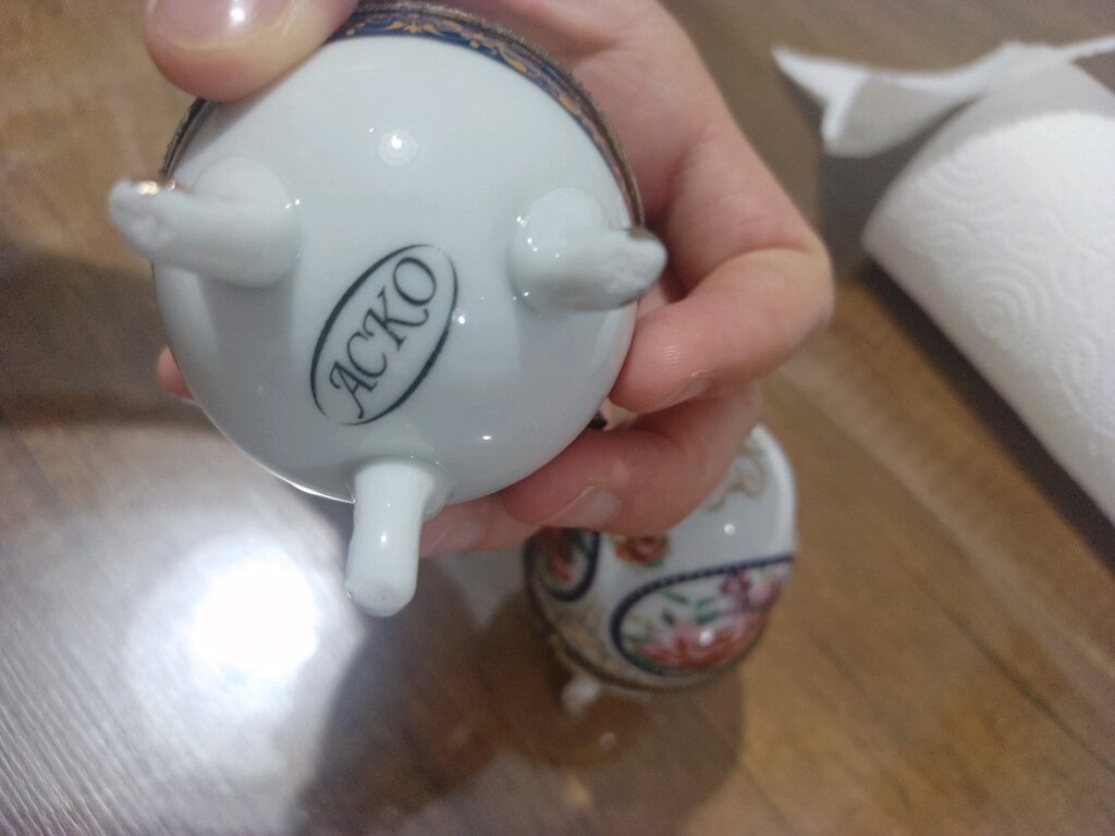 yumurta şeklinde porselen takı kutusu - 4
