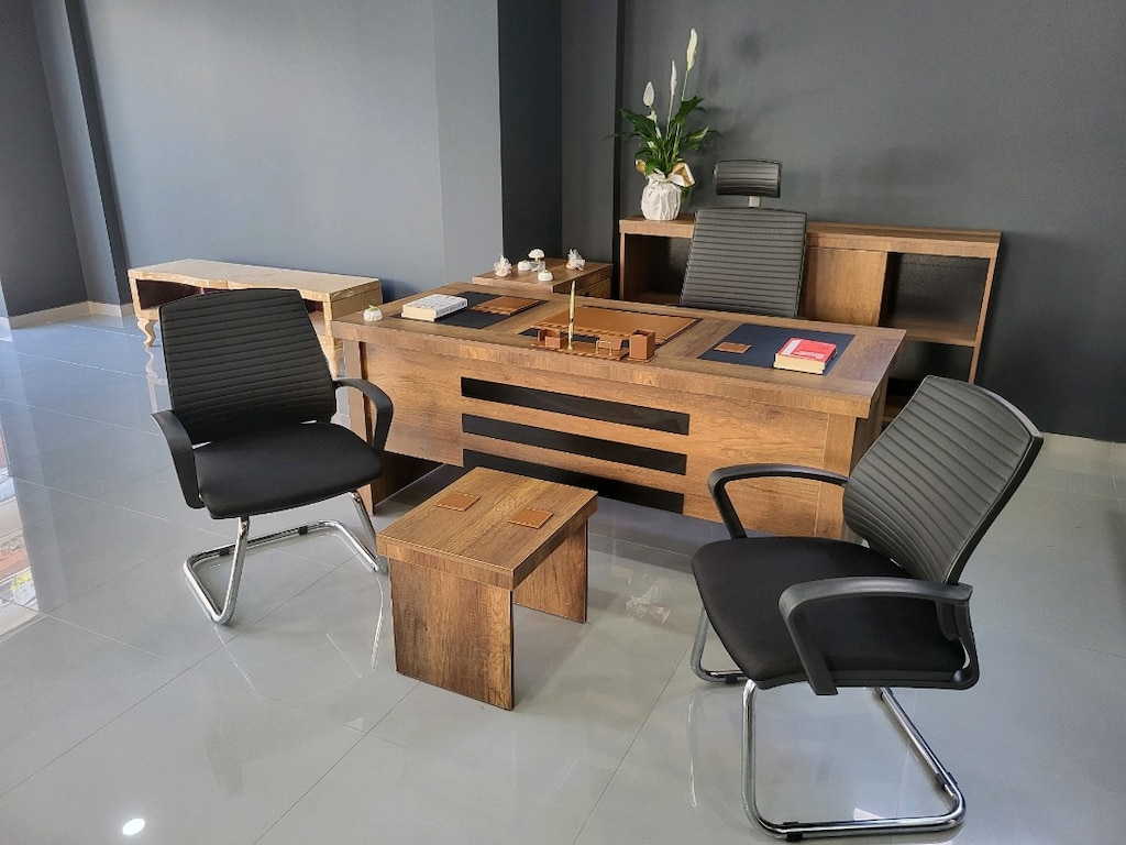 OFİS MOBİLYASI MAKAM ODASI BÜRO TAKIMI KOMPLE SET - 6