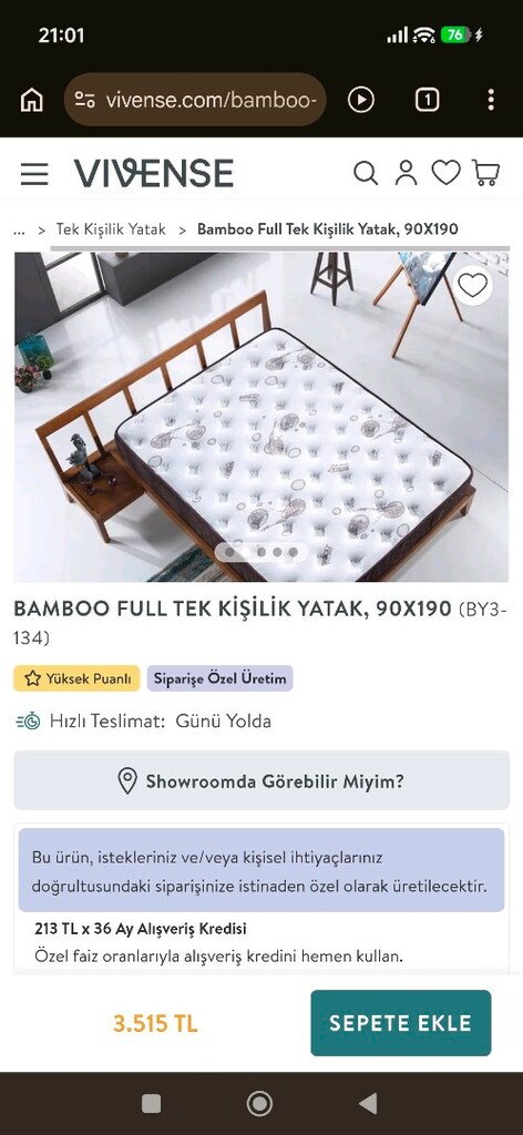 VİVENSE ASYA AYRILABİLİR YAVRULU RANZA, BEYAZ, 90X190 - 2