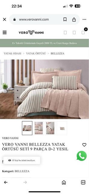 9 parça çeyiz seti