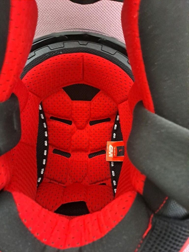 Givi 50.8 Racer Kapalı Kask İntercom mikrofon ve hoparlörle birlikte - 5