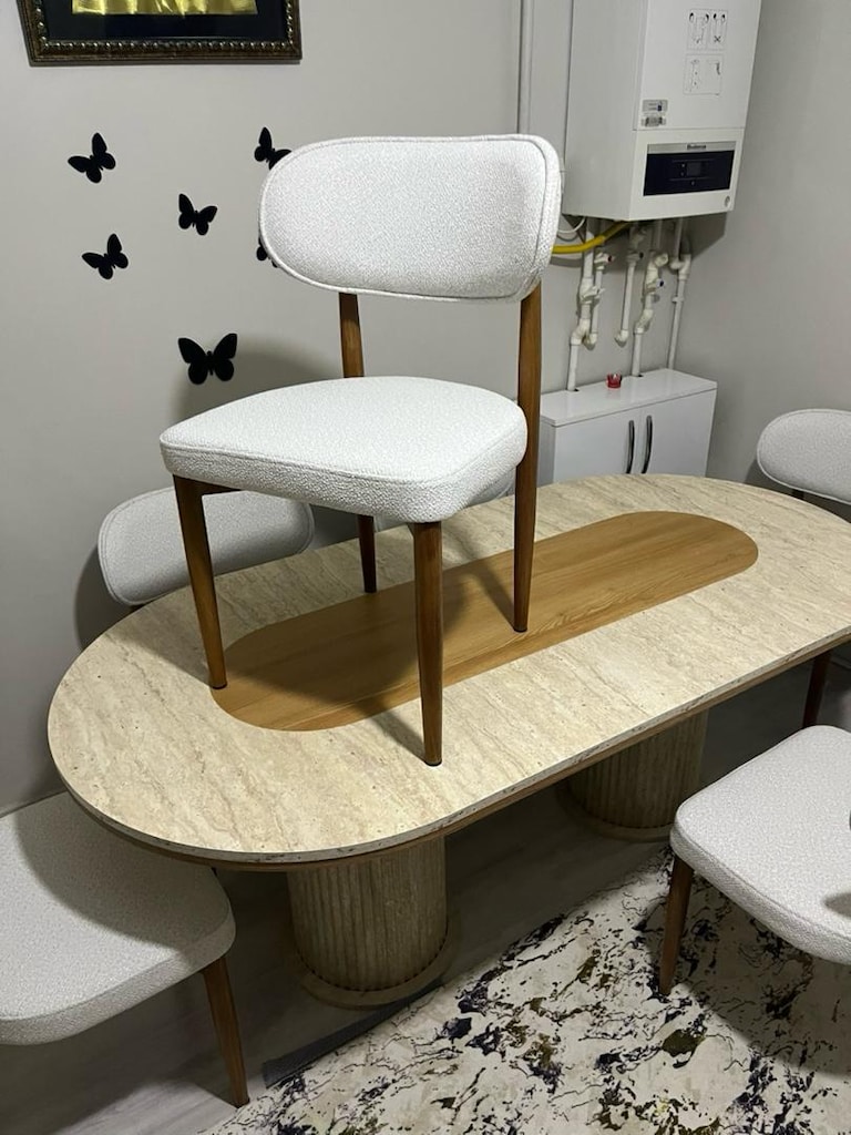 lüks polo bohem sandalye ve mdf masa - 3