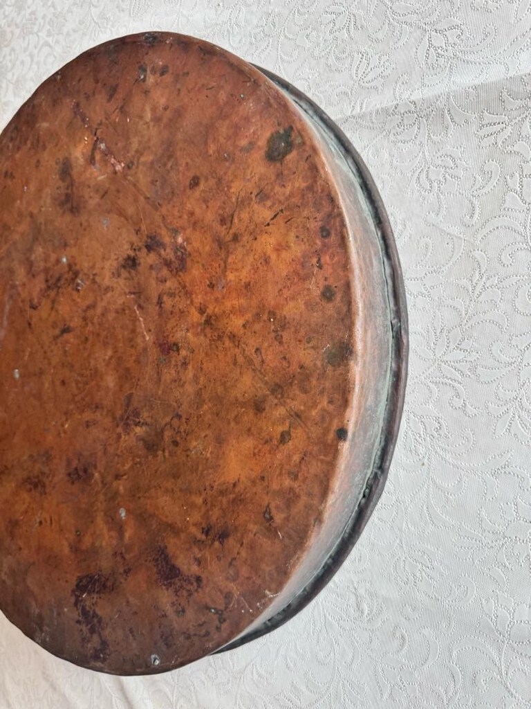 85 yıllık Antika Bakır Antakya Tepsisi - 4