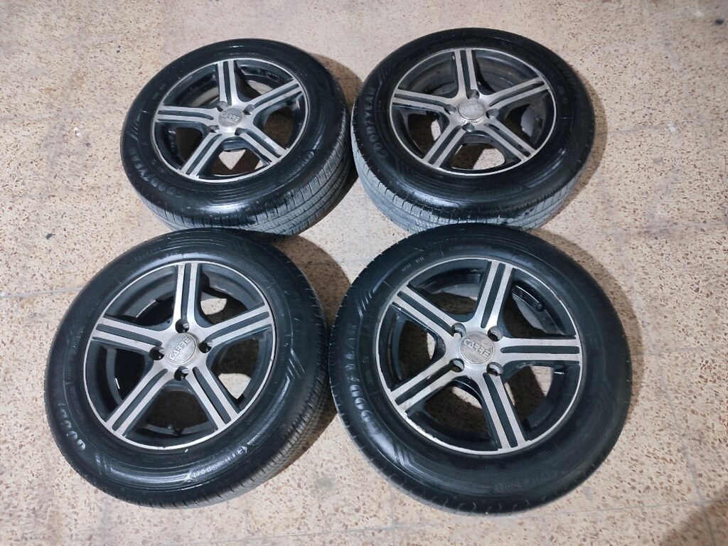 14 inç çelik jant lastik takımı 4*100 bijon aralığı Goodyear - 6