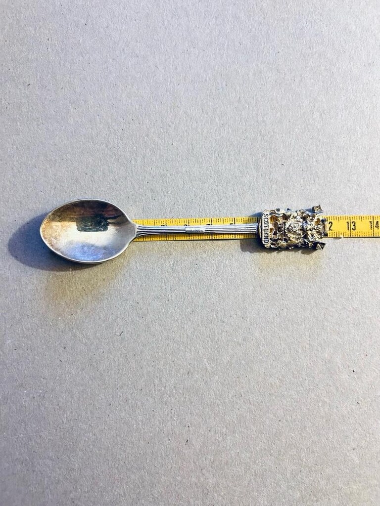 İskoçya Gümüş Kaplama Kaşık - 5
