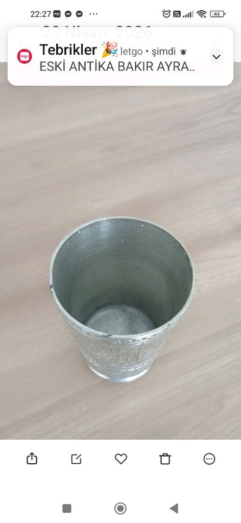 ESKİ ANTİKA BARDAK. - 3