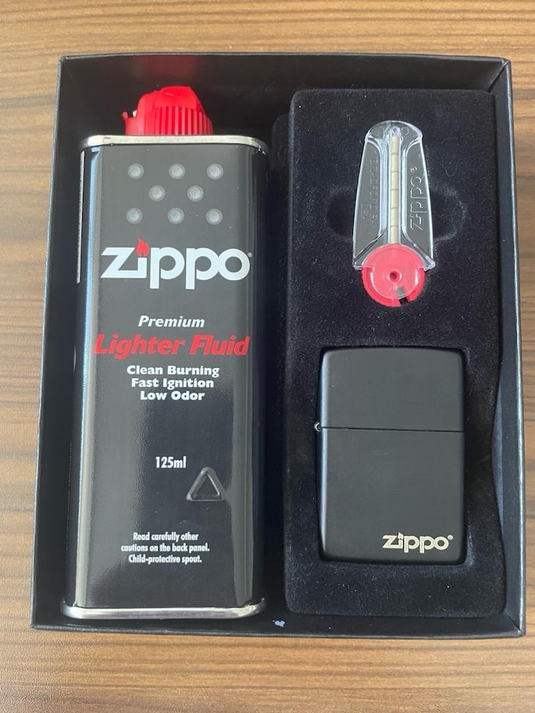 Orijinal Zippo çakmak sıvısı ve çakmak seti - 3
