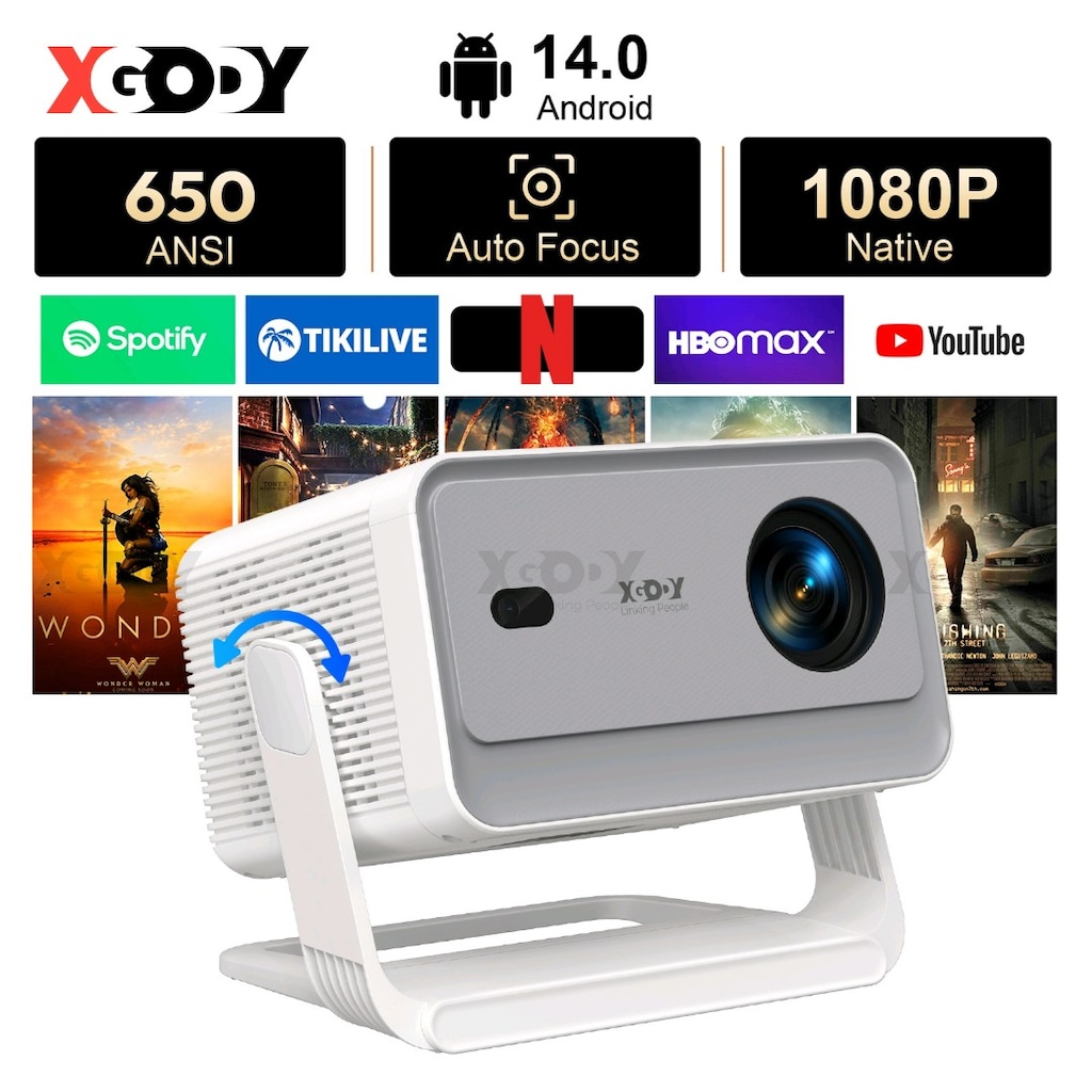 XGODY X6 LED Projektör 4K: –Netflix Sertifikalı - 2