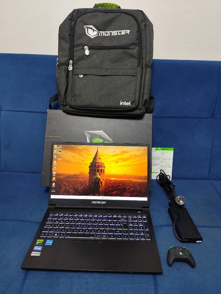 Monster Abra Oyun Çizim Laptop - İ5 12450H + 6 GB RTX 3050 + 16 GB RAM - 3