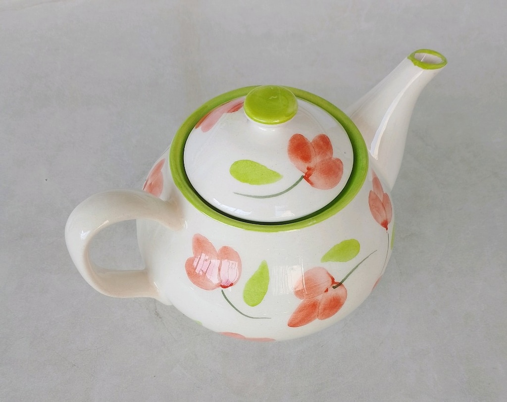 Vintage Çaydanlık El Boyaması Seramik BERNHARD style ROMA Hand Painted - 5