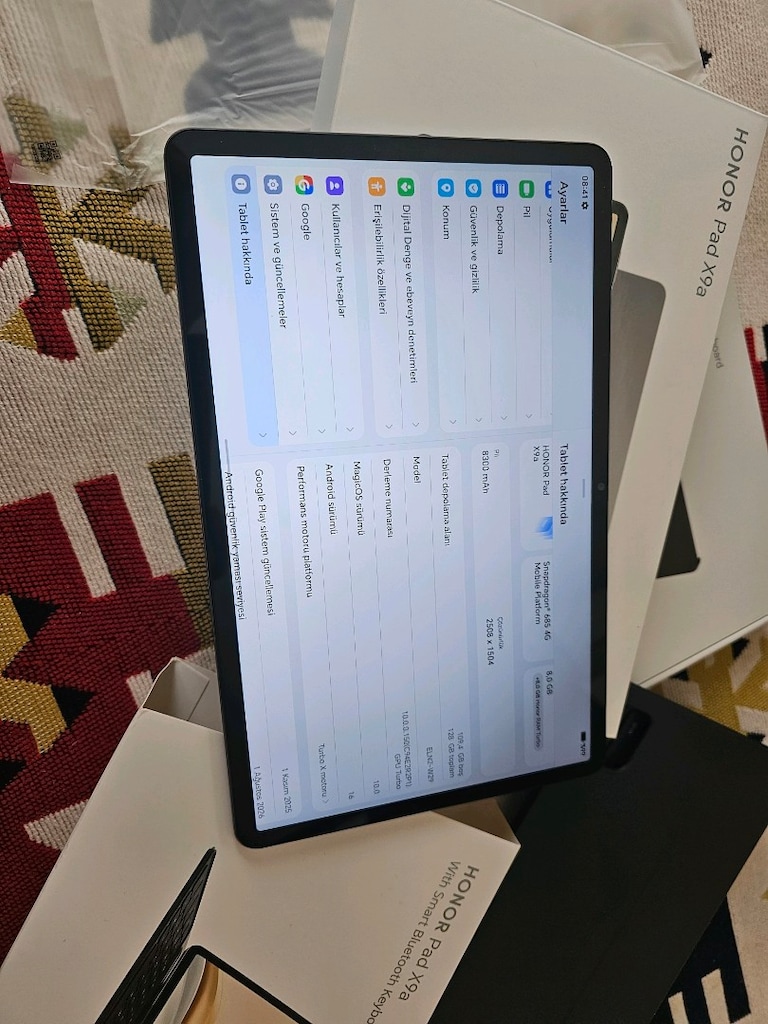 SIFIRDAN FARKSIZ 23AY GARANTİLİ 128GB 8RAM 11.5İNÇ HONOR PAD X9A - 4