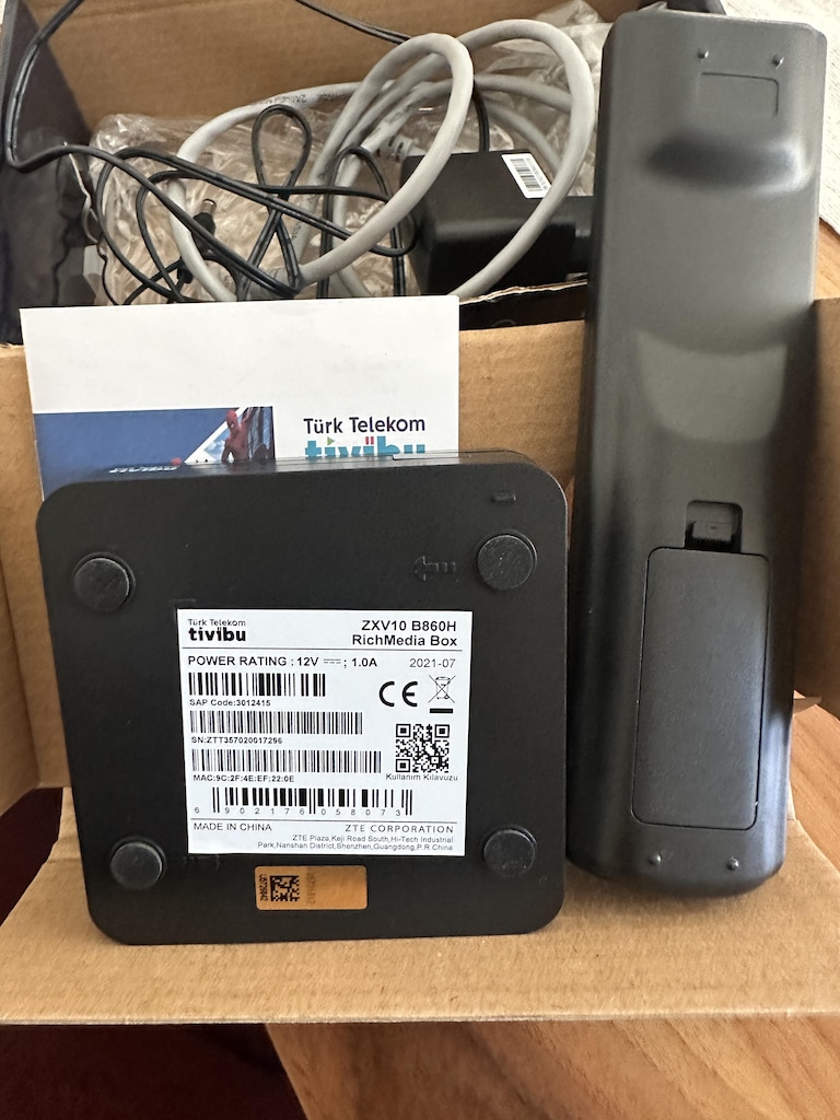 Turk Telekom Tivibu Media Box ZXV10 B860H - Kutulu Tam Set - 3