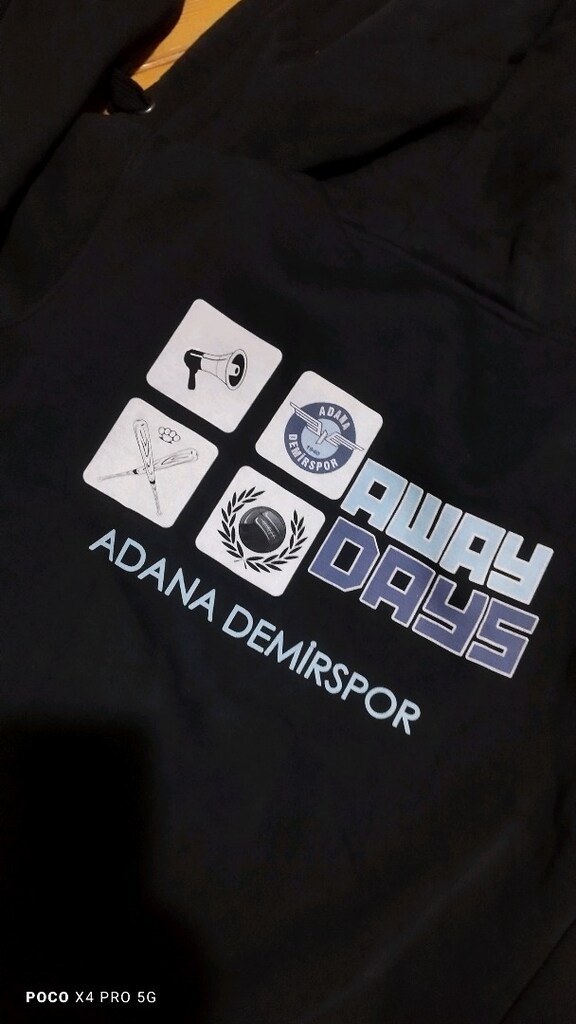 #Adanademirspor pamuklu kapişonlu sweat mont. Eni çekilince 57 Boyu 67 - 2