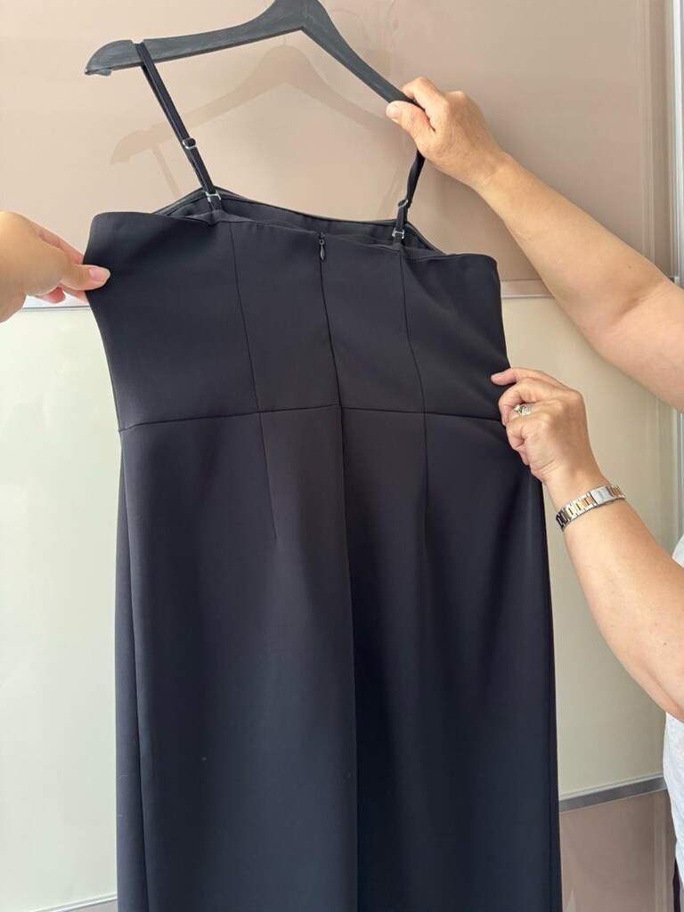 Straplez Elbise ve Şifon Ceket Takım - 2
