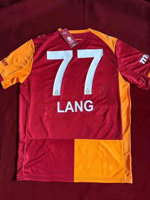 noa lang baskılı galatasaray imzalı forması türkiye milli takım futbol