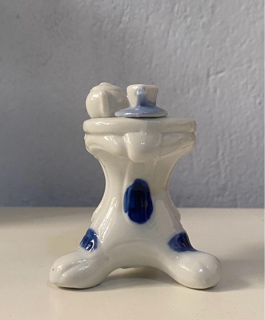Vintage Kahvaltı Masası Formlu Porselen Biblo - 11