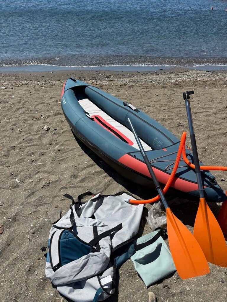 decathlon Kano + kürek+pompa+su geçirmez çanta/kilif - 3