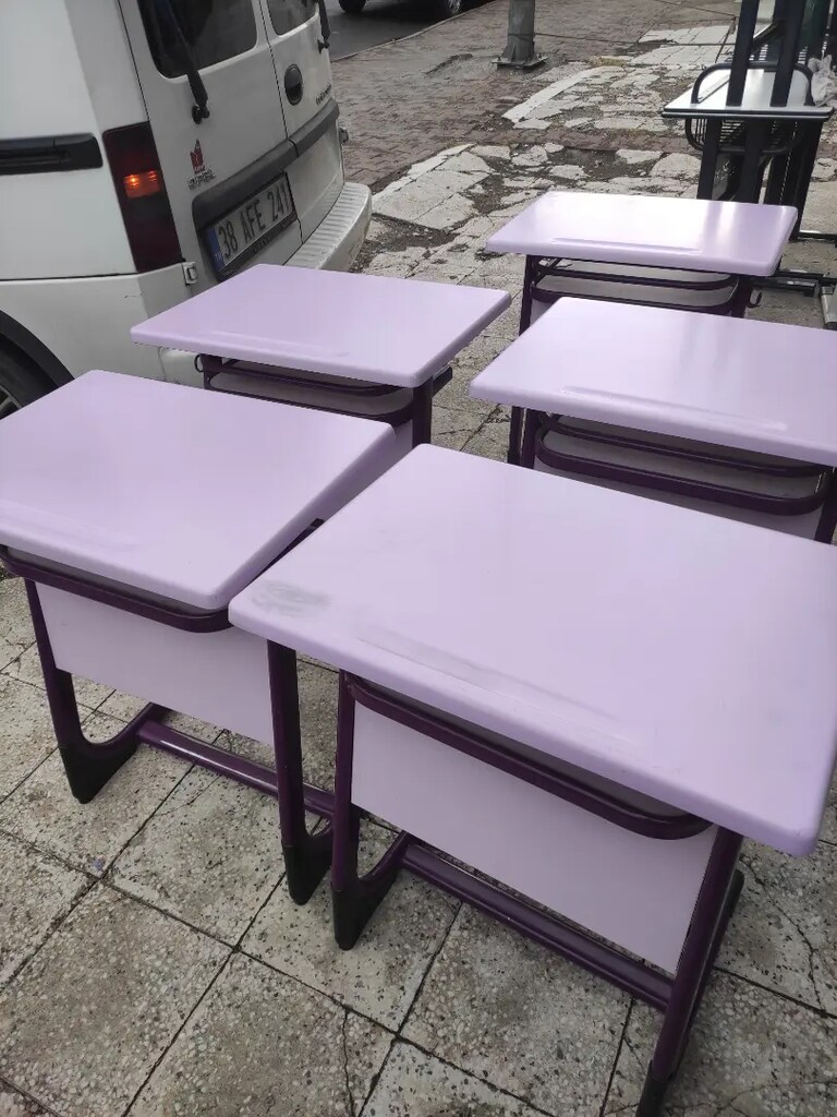 3 ad temiz kullanılmış sağlam tek kişilik öğrenci sırası verzalit - 5