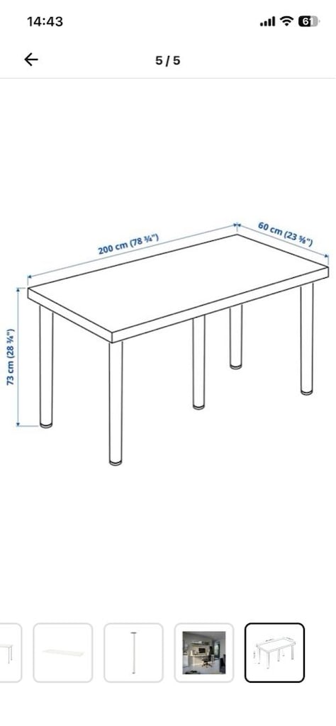 lagkapten/adıls ikea beyaz çalışma masası - 4