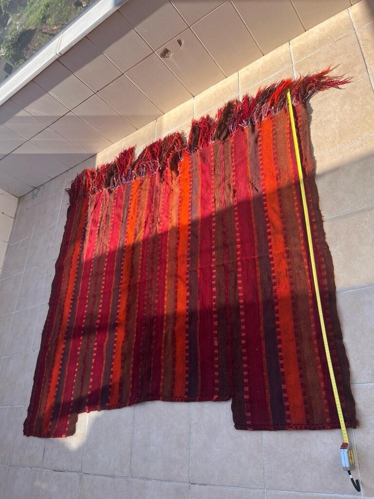 antika el dokuma yün kilim - 4