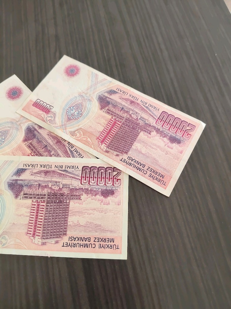 7.Emisyon 20.000 TL Banknot Lotu (3 Adet - A Serisi ve Çil Dahil) - 4