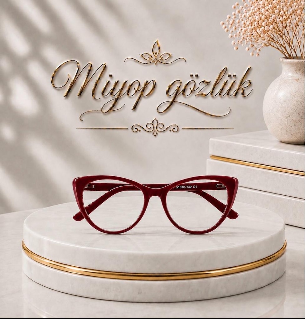 -4 Numara Sıfır Cat Eye Bayan Uzak Gözlük - 4