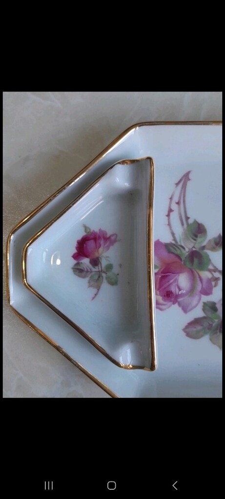Fransız Limoges tepsi&küllük - 6