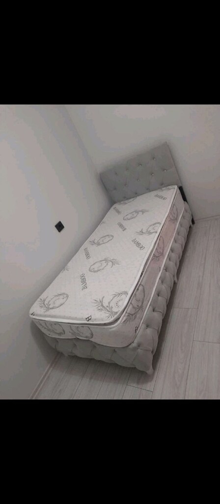 tek kişilik baza başlık yatak 3lü set - 4