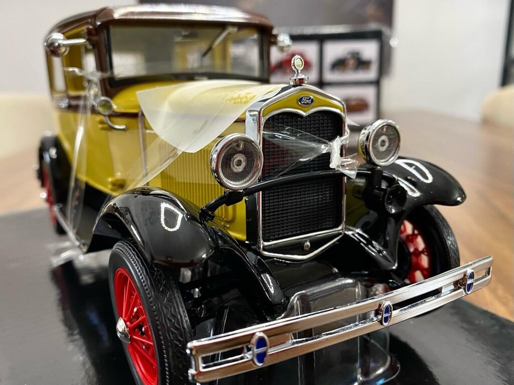 SIFIR ÜRÜN 1931 FORD MODEL A TUDOR 1/18 ÖLÇEK DİECAST MODEL ARABA - 6