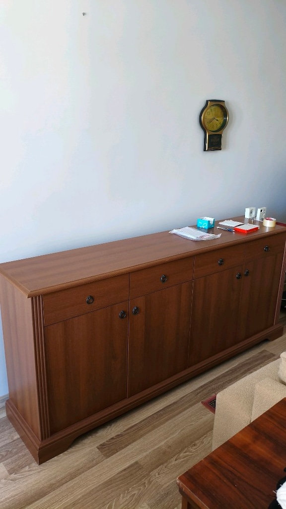 Ahşap yemek masası 6 sandalye ve konsol - 4