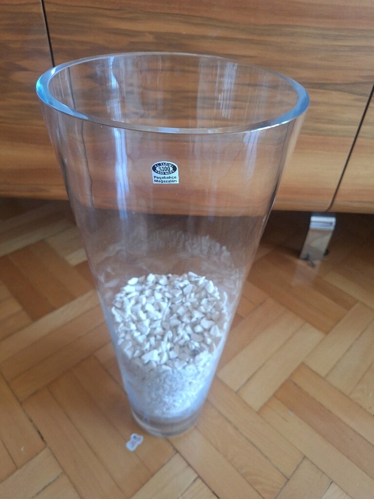 paşabahçe el yapımı 55 cm vazo - 3