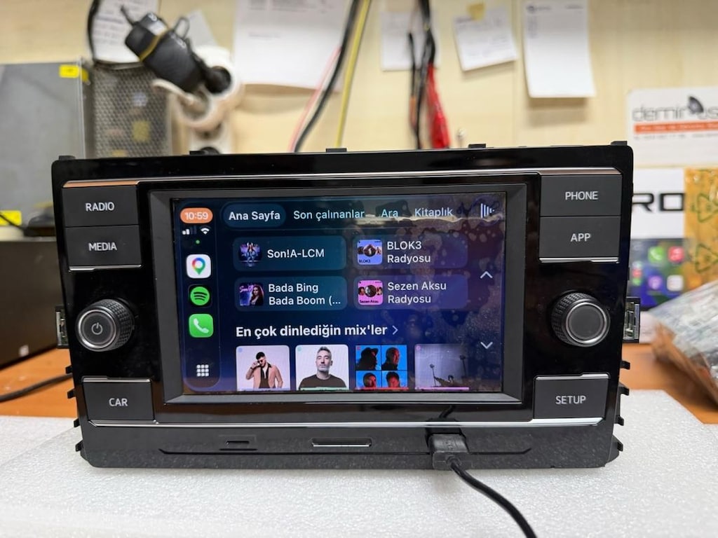 volkswagen RCD 330 golf Polo transporter CarPlay kamera uyumlu orj - 6