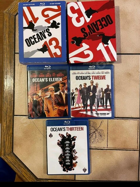 ORJİNAL KUTUSUNDA OCEANS 11 12 13 BLURAY SERİ FİLM