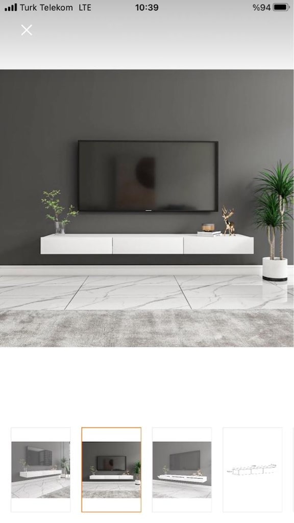 Avalon duvara monte tv sehpası - 2