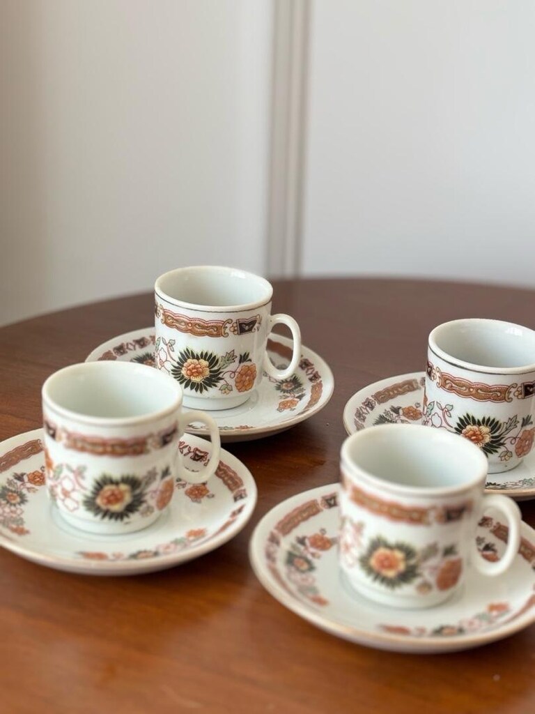 Vintage Çin Damgalı Fincan Takımı - 2